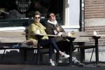 Amsterdam 24 maart 2023
Prinses Annette en een vriendin drinken kopje thee op een terras in centrum van Amsterdam.