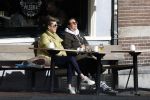 Amsterdam 24 maart 2023
Prinses Annette en een vriendin drinken kopje thee op een terras in centrum van Amsterdam.