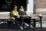 Amsterdam 24 maart 2023
Prinses Annette en een vriendin drinken kopje thee op een terras in centrum van Amsterdam.