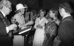 Middelbeers, Bladel, Steensel en Valkenswaard, 22 Augustus 1978
Bezoek Prinses Beatrix en Prins Claus aan de Kempen
Burgemeester v Zwieten Valkenswaard
Burgemeester Hen k Breeveld
100 jarige
Commissaris v d Koningin Jan v d Harten
Valkenier
Boeren dansengroep uit Bladel