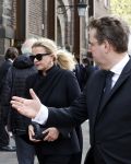 Amsterdam 15 april 2023
Herdenkingstdienst vooraf aan de begrafenis van Huub Oosterhuis in de Westertoren . Daarna gingen ze met de boot naar begraafplaats Zorgvlied. Prinses Mabel kwam met vriendin Willemijn Verloop