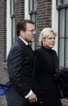 Amsterdam 15 april 2023
Herdenkingstdienst vooraf aan de begrafenis van Huub Oosterhuis in de Westertoren . Daarna gingen ze met de boot naar begraafplaats Zorgvlied. Prinses laurentien en Prins Constantijn