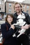 Amsterdam 27 maart 2024
Barbara Sloesen met vriend Joost Hofman en hun hondje in het centrum van amsterdam.