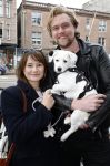 Amsterdam 27 maart 2024
Barbara Sloesen met vriend Joost Hofman en hun hondje in het centrum van amsterdam.