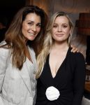 Amsterdam 22 maart 2024
Opening restaurant Poppy's van Moise Trustfull  Britt Scholte en Carola Kirschbaum . Carola Kirschbaum met vriend Koen Weiland
