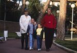 Barcelona 20 Februari 1995
Ronald Koeman met zijn vrouw Bartina Koeman, Debbie Koeman en Tim Koeman