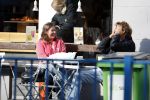 Amsterdam 15 september 2017
Derk Bolt drinkt kopje koffie met een vriendin bij de coffee company