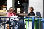 Amsterdam 15 september 2017
Derk Bolt drinkt kopje koffie met een vriendin bij de coffee company