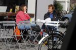 Amsterdam 15 september 2017
Derk Bolt drinkt kopje koffie met een vriendin bij de coffee company