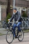 Amsterdam 22 april 2016
Derk Bolt op de fiets in Amsterdam.