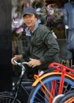 Amsterdam 26 mei 2015   
Derk Bolt op de fiets in amsterdam zuid