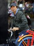 Amsterdam 26 mei 2015   
Derk Bolt op de fiets in amsterdam zuid