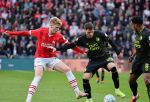 Eindhoven, 3 maart 2024 PSV-Feyenoord, eindstand 2-2 
Kompetitie Seizoen 2023-2024
Jerdy Schouten Quintin Timber Santiago Gimenez