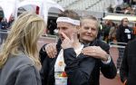 Amsterdam 16 maart 2024
Radio 538 run tbv het Prinses Maxima Centrum in het Olympisch stadion. Oa aanwezig 
Jeroen v Veen met vader Bas Smit