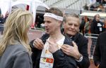 Amsterdam 16 maart 2024
Radio 538 run tbv het Prinses Maxima Centrum in het Olympisch stadion. Oa aanwezig 
Jeroen v Veen met vader Bas Smit