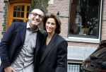 Amsterdam 23 maart 2024
Kristina Bozilovic met haar man Tamer op straat in Amsterdam zuid.