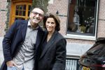 Amsterdam 23 maart 2024
Kristina Bozilovic met haar man Tamer op straat in Amsterdam zuid.