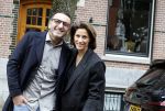 Amsterdam 23 maart 2024
Kristina Bozilovic met haar man Tamer op straat in Amsterdam zuid.