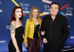 Amsterdam 15 maart 2024
Boekenbal in de stadschouwburg.  Leon de Winter met partner Jessica Durlacher en dochter