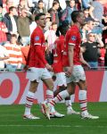 Eindhoven, 3 maart 2024 PSV-Feyenoord, eindstand 2-2 
Kompetitie Seizoen 2023-2024
Luuk de Jong en Guus Til