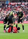 Eindhoven, 3 maart 2024 PSV-Feyenoord, eindstand 2-2 
Kompetitie Seizoen 2023-2024
Malik Tillman wordt bewerkt door Thomas Beelen Mats Wieffer Quilindschy Hartman