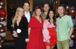 Amsterdam 22 maart 2024
Opening restaurant Poppy's van Moise Trustfull  Britt Scholte en Carola Kirschbaum . Met partners Koen Weiland en Kaj v d Voort