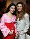 Amsterdam 22 maart 2024
Opening restaurant Poppy's van Moise Trustfull  Britt Scholte en Carola Kirschbaum . Moise Trustfull met haar moeder Quinty Trustfull