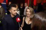 Amsterdam 15 maart 2024
Boekenbal in de stadschouwburg. Ozcan Akyol  en partner Anna van den Breemer (Eus)