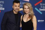 Amsterdam 15 maart 2024
Boekenbal in de stadschouwburg. Ozcan Akyol  en partner Anna van den Breemer (Eus)