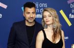 Amsterdam 15 maart 2024
Boekenbal in de stadschouwburg. Ozcan Akyol  en partner Anna van den Breemer (Eus)