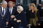 Den Haag 13 maart 2024
Uitreiking Prins Friso prijs op universiteit van Den Haag . Aanwezig burgemeester Jan v Zanen Prinses Beatrix Prinses Mabel en haar moeder.