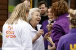 Utrecht 15 maart 2024
 Prinses Beatrix doet vrijwilligerswerk in een stadsboerderij tijdens de twintigste editie van NLdoet, de grootste vrijwilligersactie van Nederland