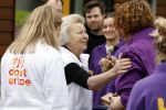 Utrecht 15 maart 2024
 Prinses Beatrix doet vrijwilligerswerk in een stadsboerderij tijdens de twintigste editie van NLdoet, de grootste vrijwilligersactie van Nederland