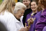 Utrecht 15 maart 2024
 Prinses Beatrix doet vrijwilligerswerk in een stadsboerderij tijdens de twintigste editie van NLdoet, de grootste vrijwilligersactie van Nederland