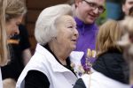 Utrecht 15 maart 2024
 Prinses Beatrix doet vrijwilligerswerk in een stadsboerderij tijdens de twintigste editie van NLdoet, de grootste vrijwilligersactie van Nederland