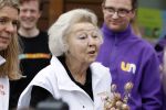 Utrecht 15 maart 2024
 Prinses Beatrix doet vrijwilligerswerk in een stadsboerderij tijdens de twintigste editie van NLdoet, de grootste vrijwilligersactie van Nederland