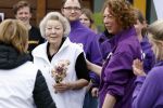 Utrecht 15 maart 2024
 Prinses Beatrix doet vrijwilligerswerk in een stadsboerderij tijdens de twintigste editie van NLdoet, de grootste vrijwilligersactie van Nederland