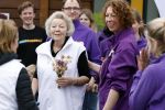 Utrecht 15 maart 2024
 Prinses Beatrix doet vrijwilligerswerk in een stadsboerderij tijdens de twintigste editie van NLdoet, de grootste vrijwilligersactie van Nederland