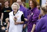 Utrecht 15 maart 2024
 Prinses Beatrix doet vrijwilligerswerk in een stadsboerderij tijdens de twintigste editie van NLdoet, de grootste vrijwilligersactie van Nederland