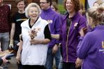Utrecht 15 maart 2024
 Prinses Beatrix doet vrijwilligerswerk in een stadsboerderij tijdens de twintigste editie van NLdoet, de grootste vrijwilligersactie van Nederland