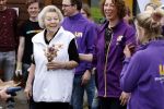 Utrecht 15 maart 2024
 Prinses Beatrix doet vrijwilligerswerk in een stadsboerderij tijdens de twintigste editie van NLdoet, de grootste vrijwilligersactie van Nederland