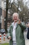 Amsterdam 26 maart 2024
Rob v Hulst met een kennis in Amsterdam zuid.