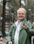 Amsterdam 26 maart 2024
Rob v Hulst met een kennis in Amsterdam zuid.