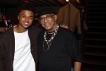 Amsterdam 27 maart 2024
Boekpresentatie Nino Wilkes in boom boom Chicago. Shane Kluivert met Opa Kluivert
