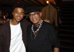 Amsterdam 27 maart 2024
Boekpresentatie Nino Wilkes in boom boom Chicago. Shane Kluivert met Opa Kluivert