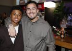 Amsterdam 27 maart 2024
Boekpresentatie Nino Wilkes in boom boom Chicago. Shane Kluivert  en Quincy Kluivert