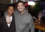Amsterdam 27 maart 2024
Boekpresentatie Nino Wilkes in boom boom Chicago. Shane Kluivert  en Quincy Kluivert