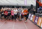 Amsterdam 16 maart 2024
Radio 538 run tbv het Prinses Maxima Centrum in het Olympisch stadion. Oa aanwezig 
Steve Schumann en Desmond v Kooten