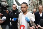 Amsterdam 24 maart 2026
Aankomst Ali B bij paleis v Justitie waar het hoger beroep in zijn zaak speelt.