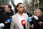 Amsterdam 24 maart 2026
Aankomst Ali B bij paleis v Justitie waar het hoger beroep in zijn zaak speelt.